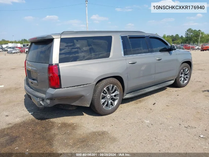 1GNSCHKCXKR176940 2019 Chevrolet Suburban Lt