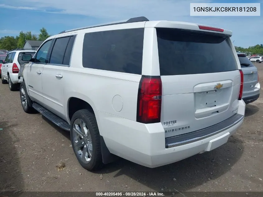 1GNSKJKC8KR181208 2019 Chevrolet Suburban Premier