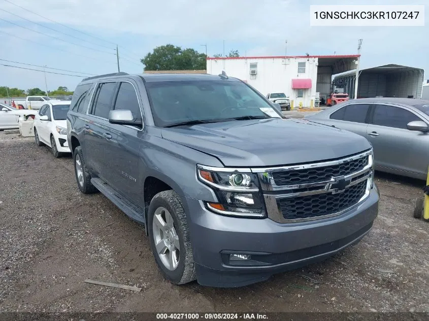 2019 Chevrolet Suburban Lt VIN: 1GNSCHKC3KR107247 Lot: 40271000