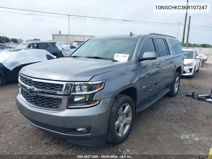 2019 Chevrolet Suburban Lt VIN: 1GNSCHKC3KR107247 Lot: 40271000