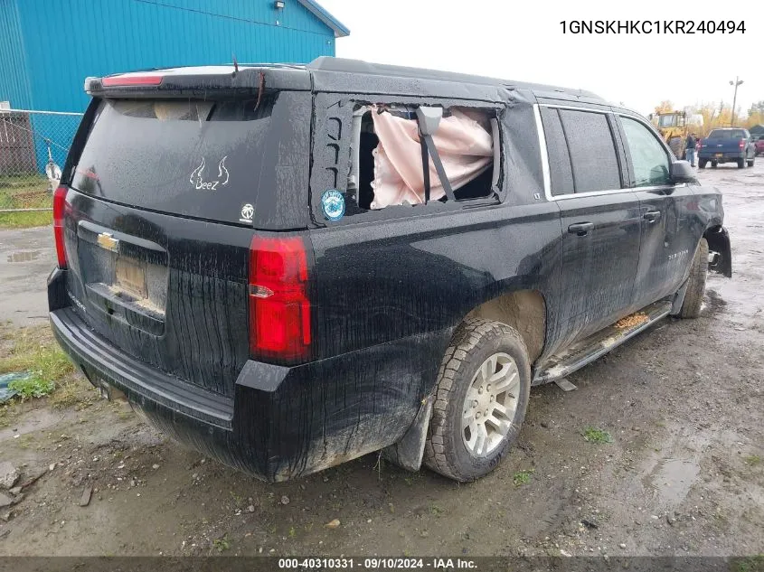 1GNSKHKC1KR240494 2019 Chevrolet Suburban Lt