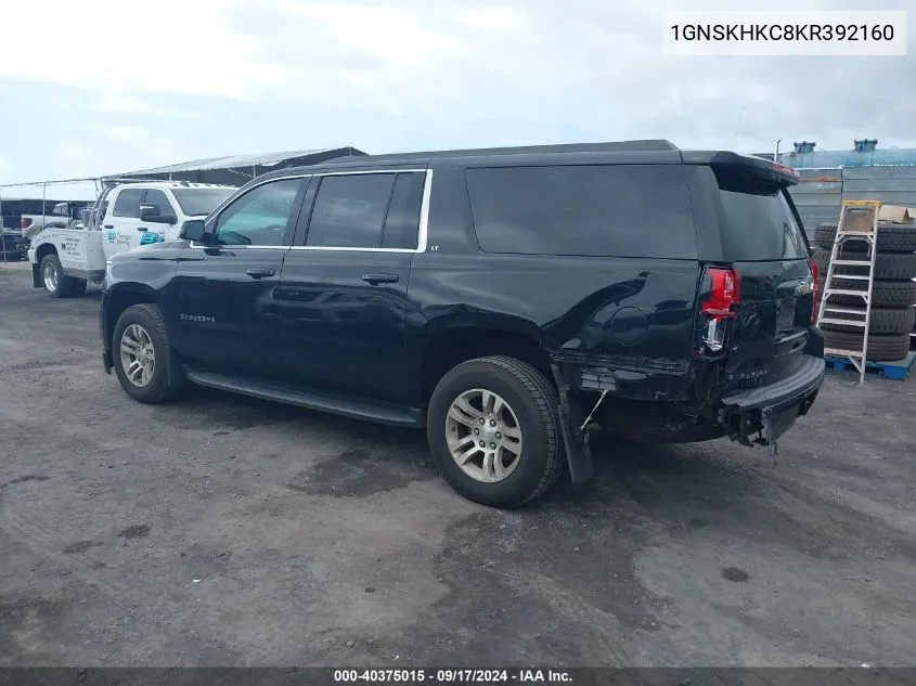 2019 Chevrolet Suburban Lt VIN: 1GNSKHKC8KR392160 Lot: 40375015