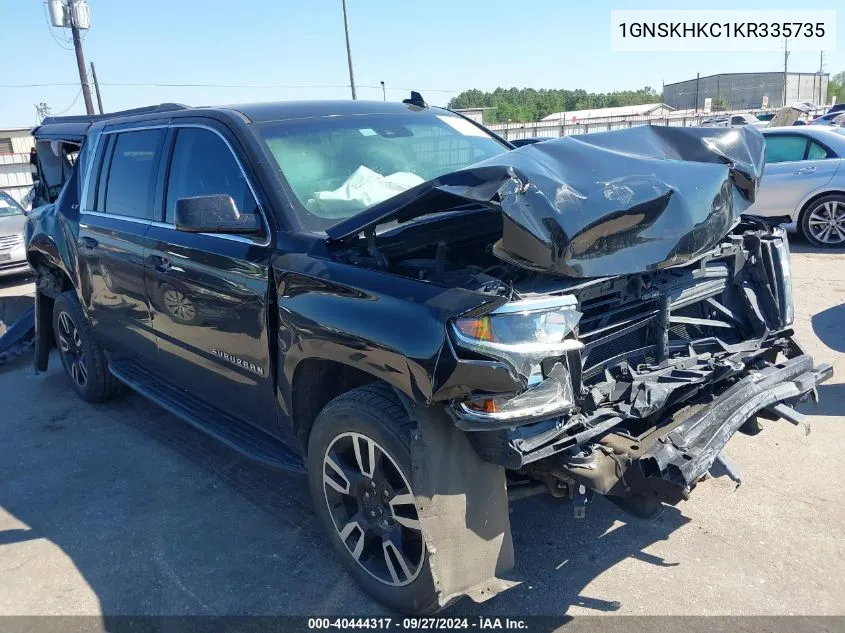 2019 Chevrolet Suburban Lt VIN: 1GNSKHKC1KR335735 Lot: 40444317