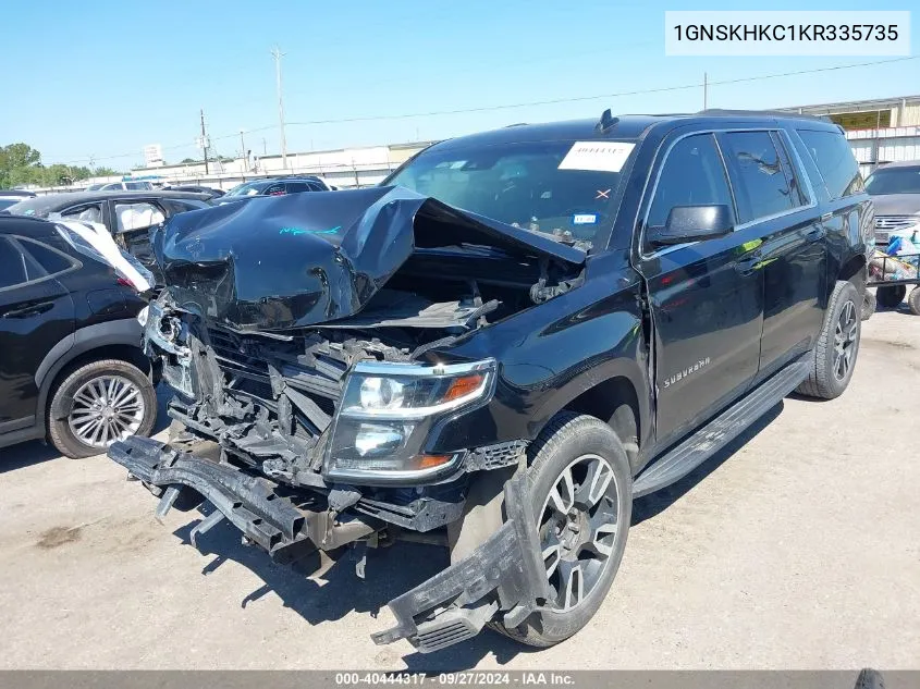 2019 Chevrolet Suburban Lt VIN: 1GNSKHKC1KR335735 Lot: 40444317