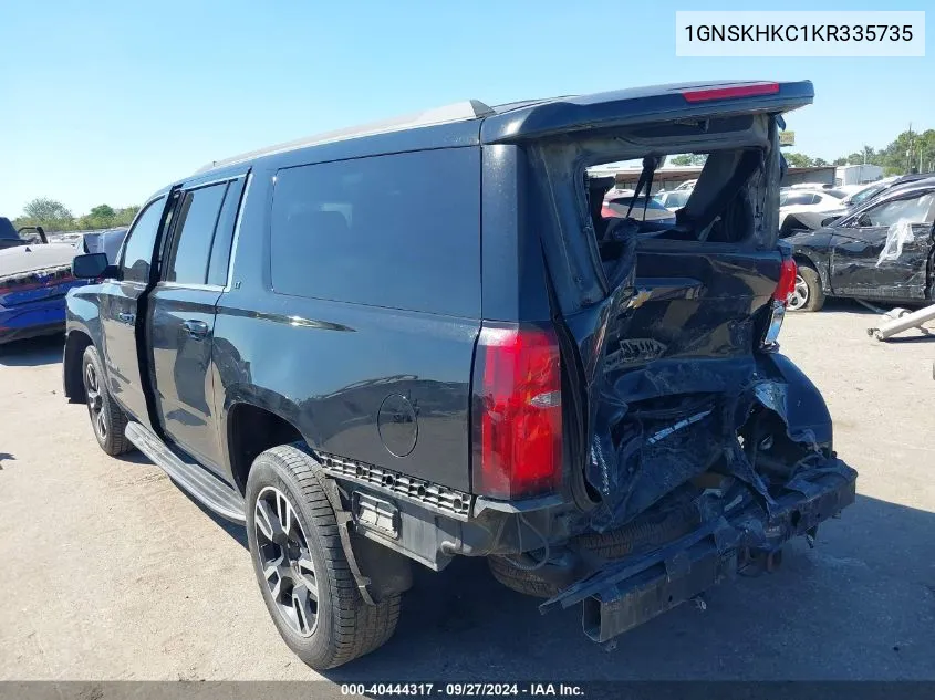 2019 Chevrolet Suburban Lt VIN: 1GNSKHKC1KR335735 Lot: 40444317