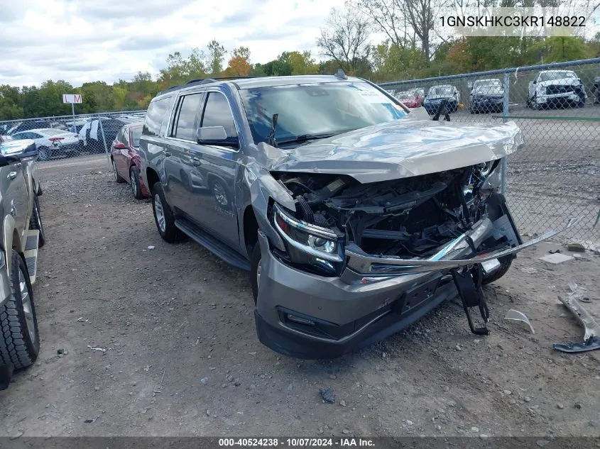 2019 Chevrolet Suburban Lt VIN: 1GNSKHKC3KR148822 Lot: 40524238