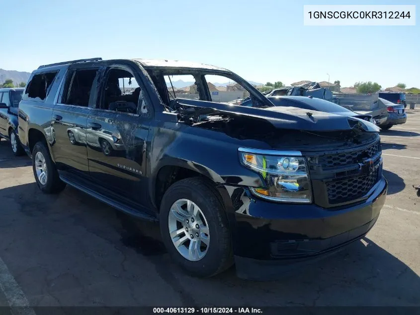 2019 Chevrolet Suburban Ls VIN: 1GNSCGKC0KR312244 Lot: 40613129