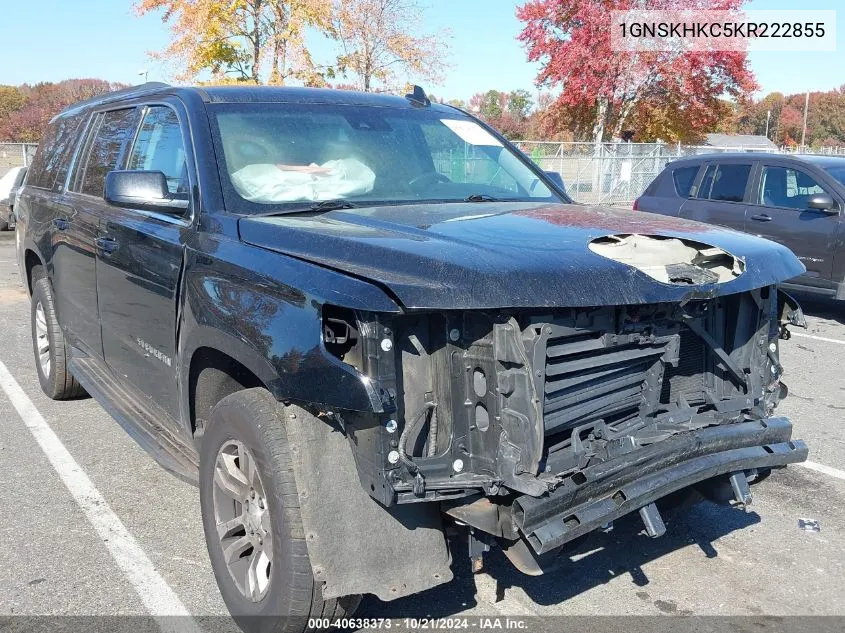 2019 Chevrolet Suburban Lt VIN: 1GNSKHKC5KR222855 Lot: 40638373