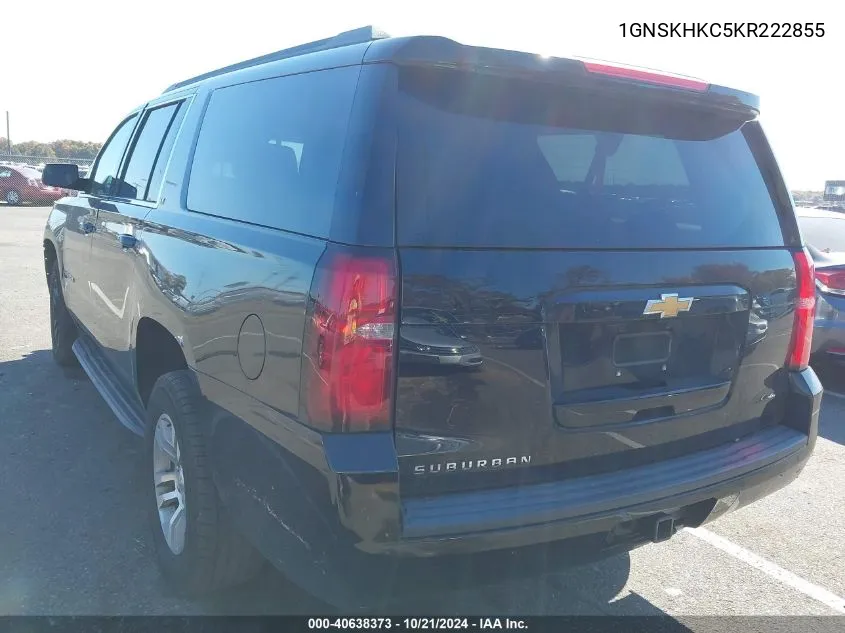 1GNSKHKC5KR222855 2019 Chevrolet Suburban Lt