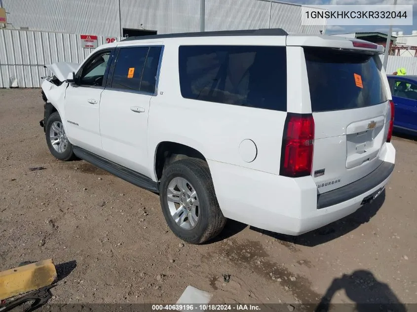 2019 Chevrolet Suburban Lt VIN: 1GNSKHKC3KR332044 Lot: 40639196