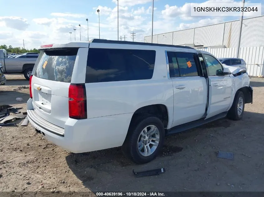 2019 Chevrolet Suburban Lt VIN: 1GNSKHKC3KR332044 Lot: 40639196