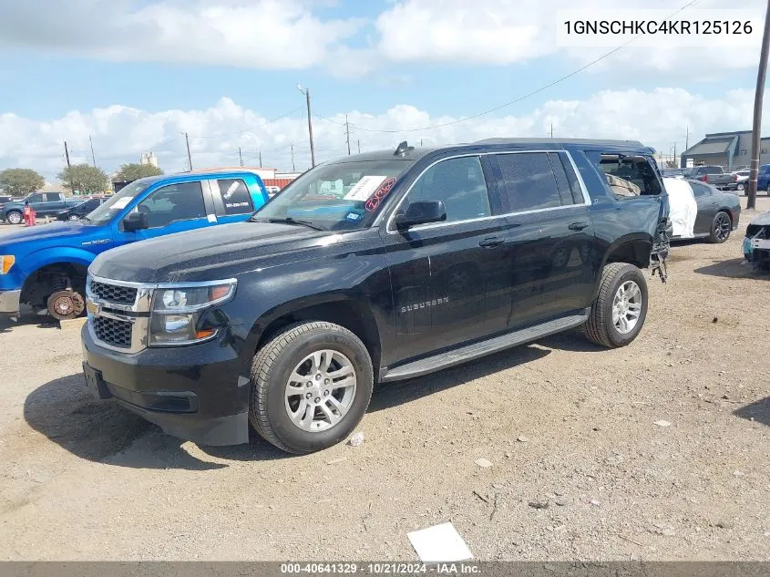 2019 Chevrolet Suburban C1500 Lt VIN: 1GNSCHKC4KR125126 Lot: 40641329