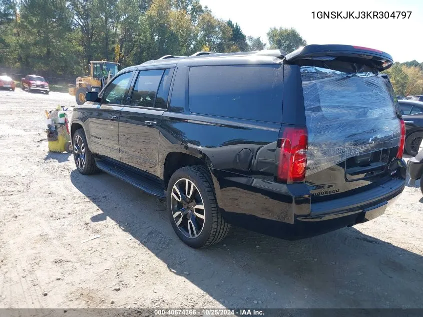 2019 Chevrolet Suburban Premier VIN: 1GNSKJKJ3KR304797 Lot: 40674366