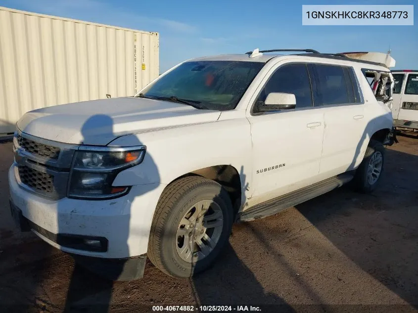 2019 Chevrolet Suburban Lt VIN: 1GNSKHKC8KR348773 Lot: 40674882