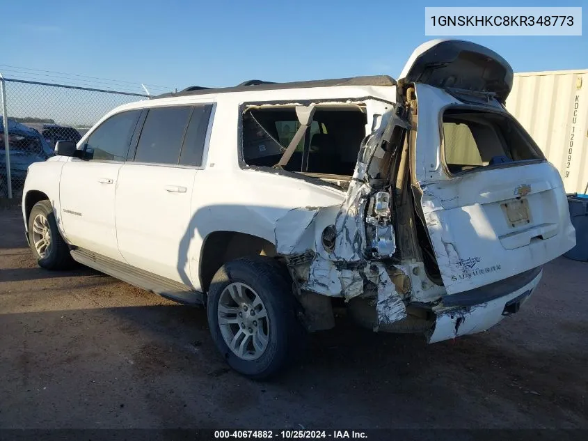 2019 Chevrolet Suburban Lt VIN: 1GNSKHKC8KR348773 Lot: 40674882