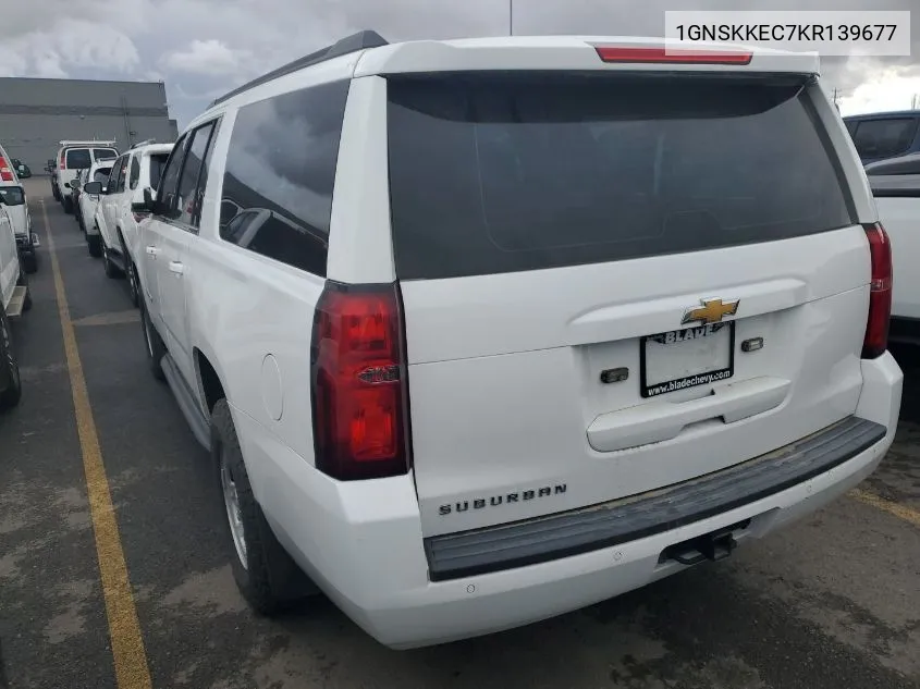 2019 Chevrolet Suburban K1500 VIN: 1GNSKKEC7KR139677 Lot: 40731374