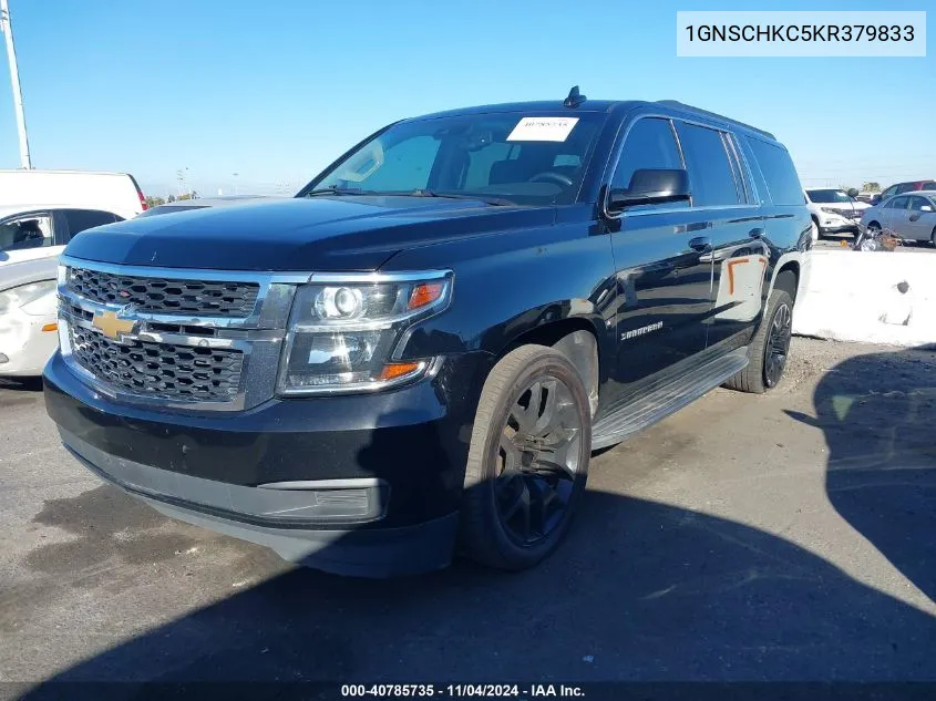 2019 Chevrolet Suburban Lt VIN: 1GNSCHKC5KR379833 Lot: 40785735