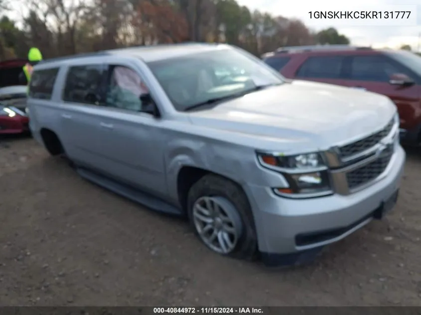 2019 Chevrolet Suburban Lt VIN: 1GNSKHKC5KR131777 Lot: 40844972