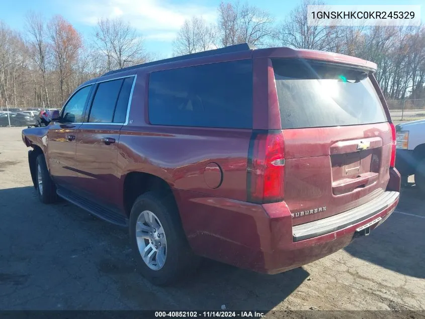 2019 Chevrolet Suburban Lt VIN: 1GNSKHKC0KR245329 Lot: 40852102