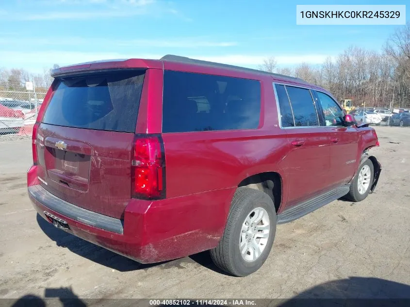 2019 Chevrolet Suburban Lt VIN: 1GNSKHKC0KR245329 Lot: 40852102