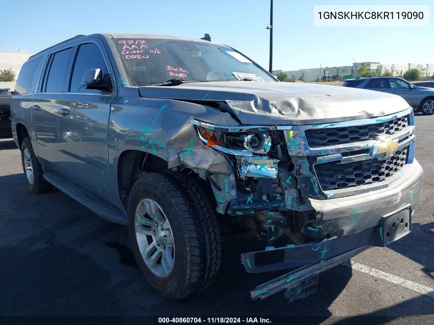 2019 Chevrolet Suburban Lt VIN: 1GNSKHKC8KR119090 Lot: 40860704