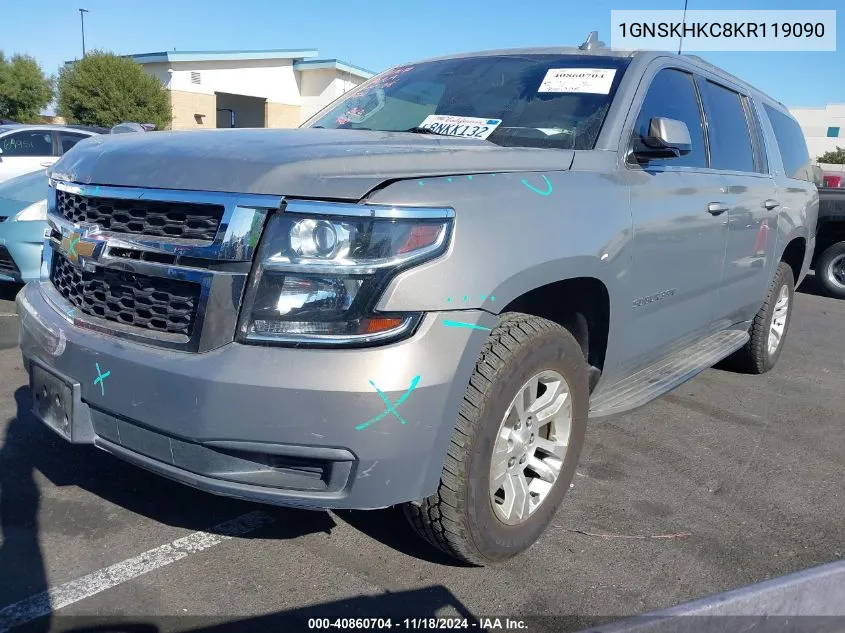 2019 Chevrolet Suburban Lt VIN: 1GNSKHKC8KR119090 Lot: 40860704