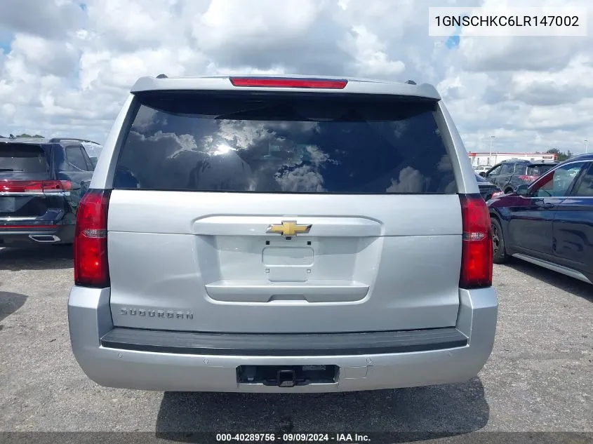 2020 Chevrolet Suburban 2Wd Lt VIN: 1GNSCHKC6LR147002 Lot: 40289756