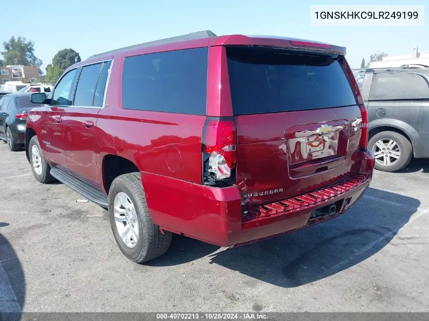 2020 Chevrolet Suburban 4Wd Lt VIN: 1GNSKHKC9LR249199 Lot: 40702213