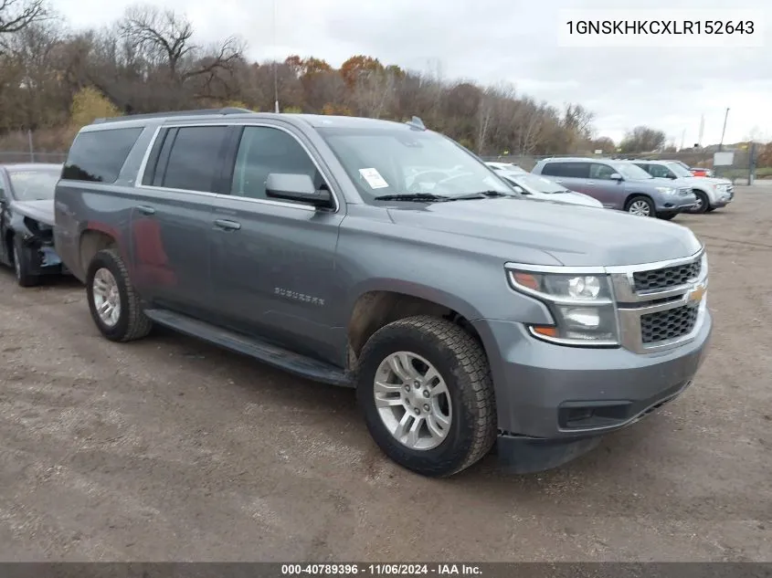 2020 Chevrolet Suburban 4Wd Lt VIN: 1GNSKHKCXLR152643 Lot: 40789396