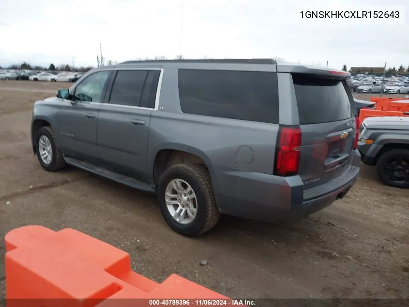 2020 Chevrolet Suburban 4Wd Lt VIN: 1GNSKHKCXLR152643 Lot: 40789396