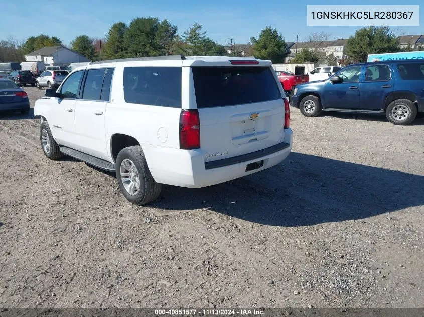 2020 Chevrolet Suburban 4Wd Lt VIN: 1GNSKHKC5LR280367 Lot: 40851577