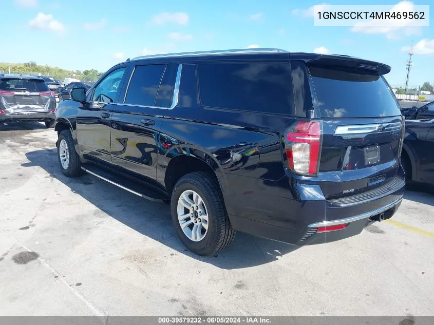 2021 Chevrolet Suburban 2Wd Lt VIN: 1GNSCCKT4MR469562 Lot: 39579232