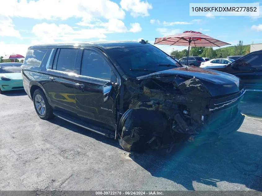 2021 Chevrolet Suburban 4Wd Premier VIN: 1GNSKFKDXMR277852 Lot: 39722178