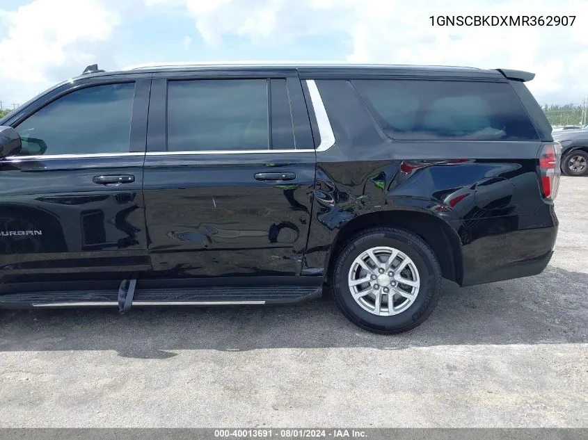 2021 Chevrolet Suburban 2Wd Ls VIN: 1GNSCBKDXMR362907 Lot: 40013691