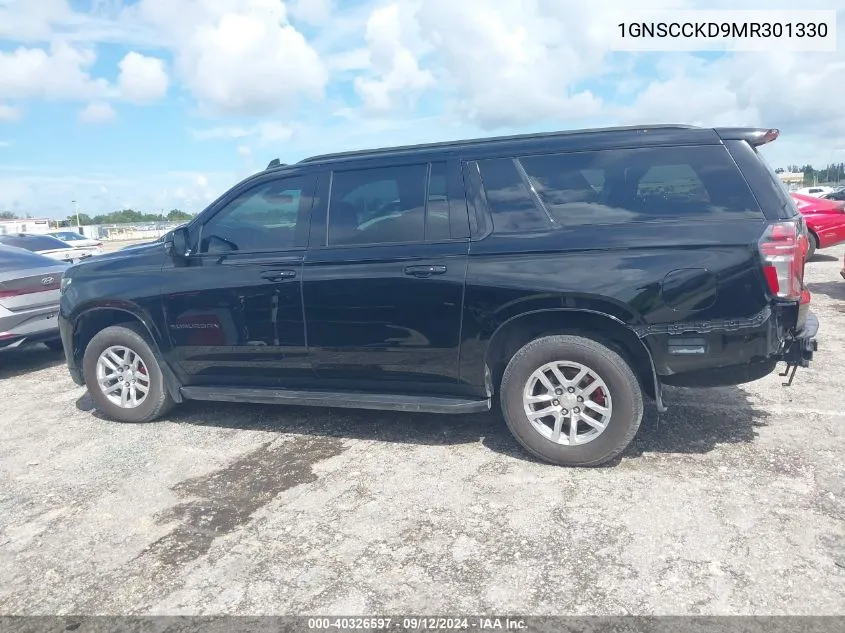 2021 Chevrolet Suburban C1500 Lt VIN: 1GNSCCKD9MR301330 Lot: 40326597