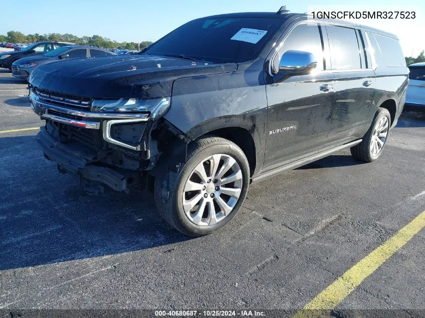 2021 Chevrolet Suburban 2Wd Premier VIN: 1GNSCFKD5MR327523 Lot: 40680687