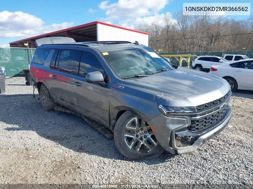 2021 Chevrolet Suburban 4Wd Z71 VIN: 1GNSKDKD2MR366562 Lot: 40815968