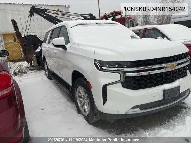 2022 Chevrolet Suburban VIN: 1GNSKBKD4NR154042 Lot: 20185630