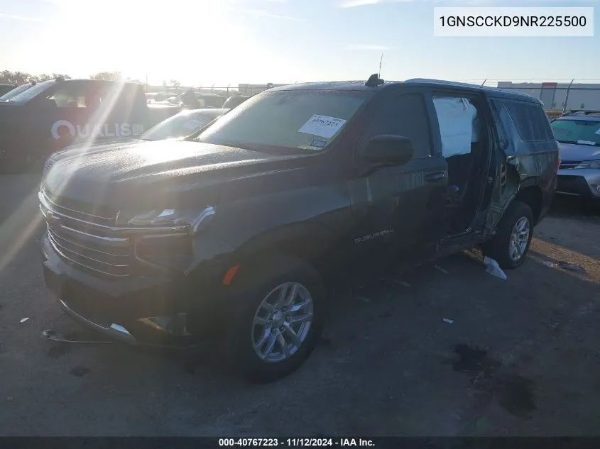 2022 Chevrolet Suburban 2Wd Lt VIN: 1GNSCCKD9NR225500 Lot: 40767223