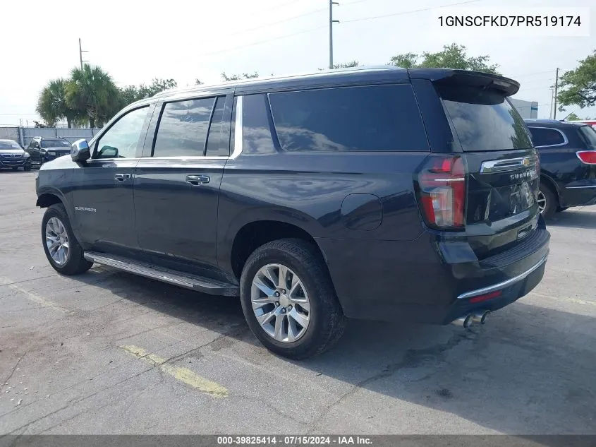 1GNSCFKD7PR519174 2023 Chevrolet Suburban 2Wd Premier