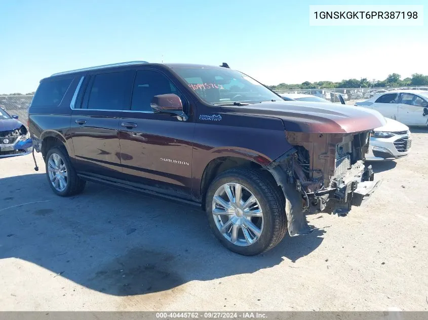 2023 Chevrolet Suburban 4Wd High Country VIN: 1GNSKGKT6PR387198 Lot: 40445762