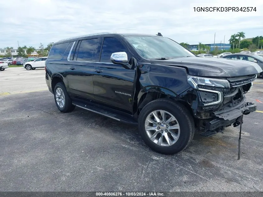 2023 Chevrolet Suburban 2Wd Premier VIN: 1GNSCFKD3PR342574 Lot: 40506276