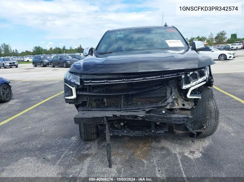 2023 Chevrolet Suburban 2Wd Premier VIN: 1GNSCFKD3PR342574 Lot: 40506276