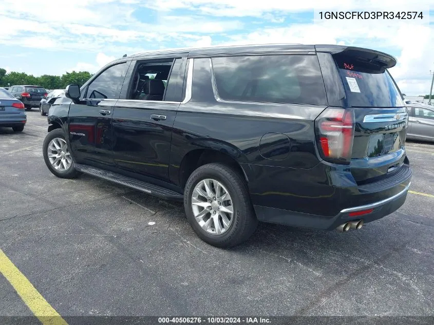 2023 Chevrolet Suburban 2Wd Premier VIN: 1GNSCFKD3PR342574 Lot: 40506276