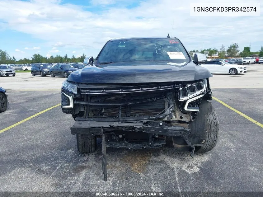 2023 Chevrolet Suburban 2Wd Premier VIN: 1GNSCFKD3PR342574 Lot: 40506276