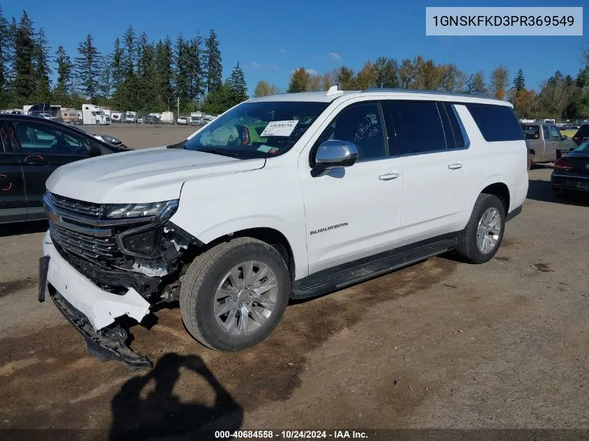 2023 Chevrolet Suburban 4Wd Premier VIN: 1GNSKFKD3PR369549 Lot: 40684558