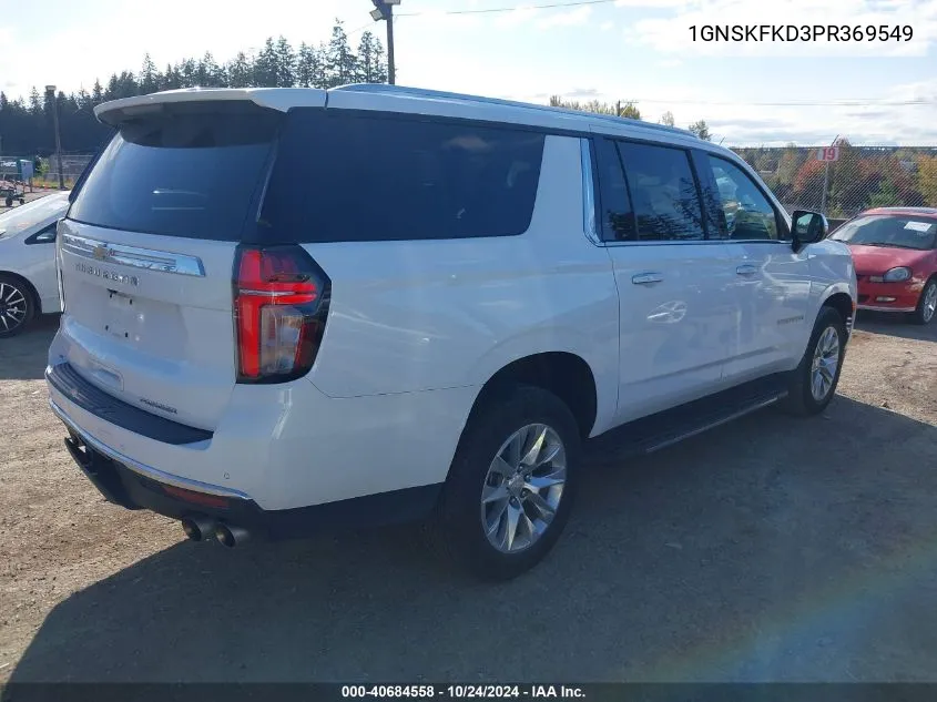 2023 Chevrolet Suburban 4Wd Premier VIN: 1GNSKFKD3PR369549 Lot: 40684558