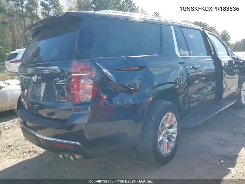 2023 Chevrolet Suburban 4Wd Premier VIN: 1GNSKFKDXPR183636 Lot: 40758338