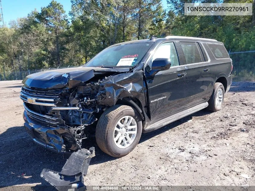 2024 Chevrolet Suburban 2Wd Lt VIN: 1GNSCCKD9RR270961 Lot: 40594680