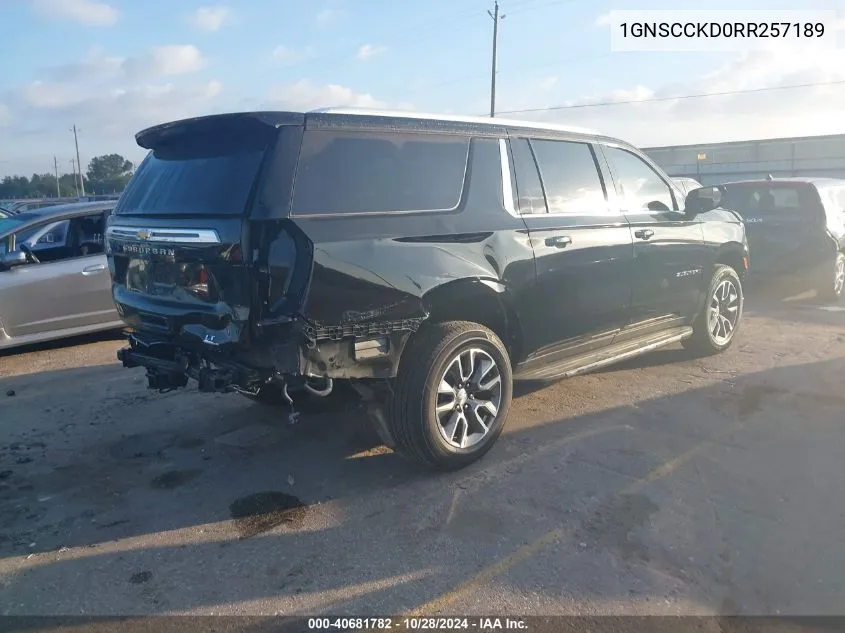 2024 Chevrolet Suburban 2Wd Lt VIN: 1GNSCCKD0RR257189 Lot: 40681782